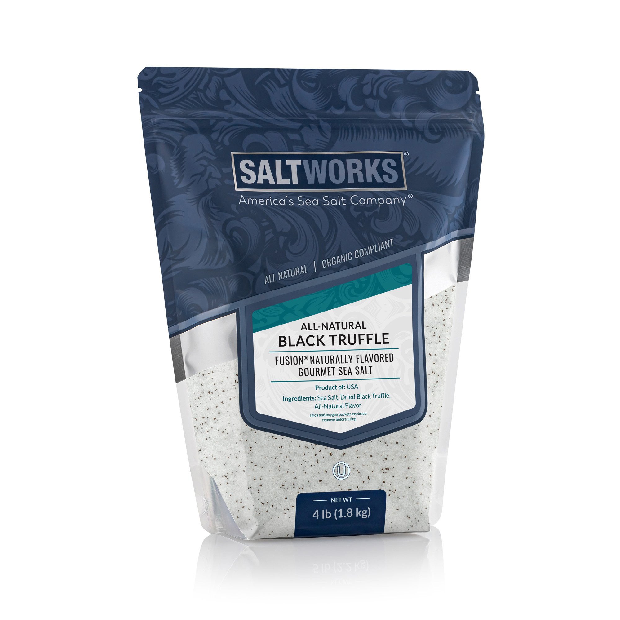 All-Natural Black Truffle Fusion® Flavored Sea Salt (Wholesale)