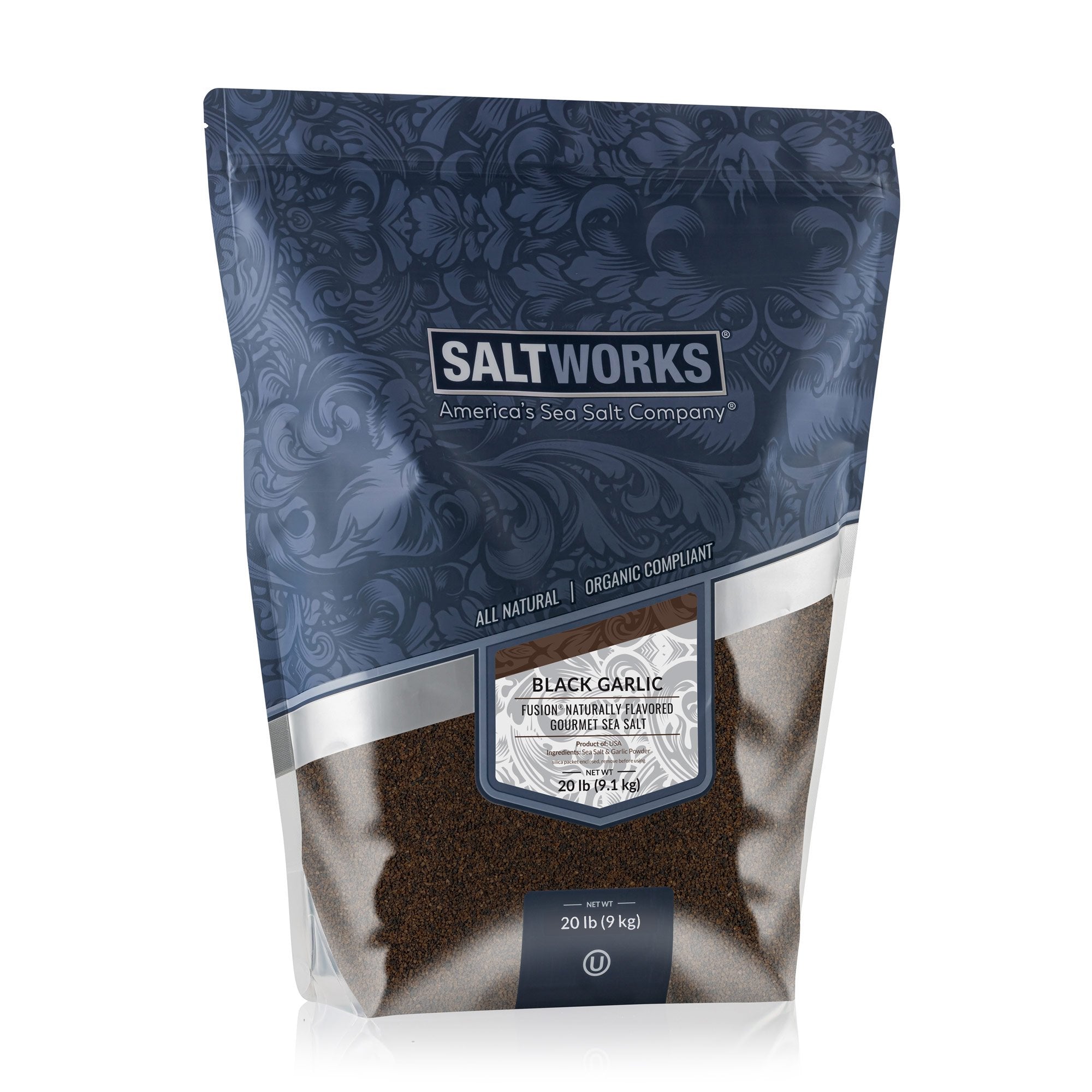 Black Garlic Fusion® Flavored Sea Salt (Wholesale)