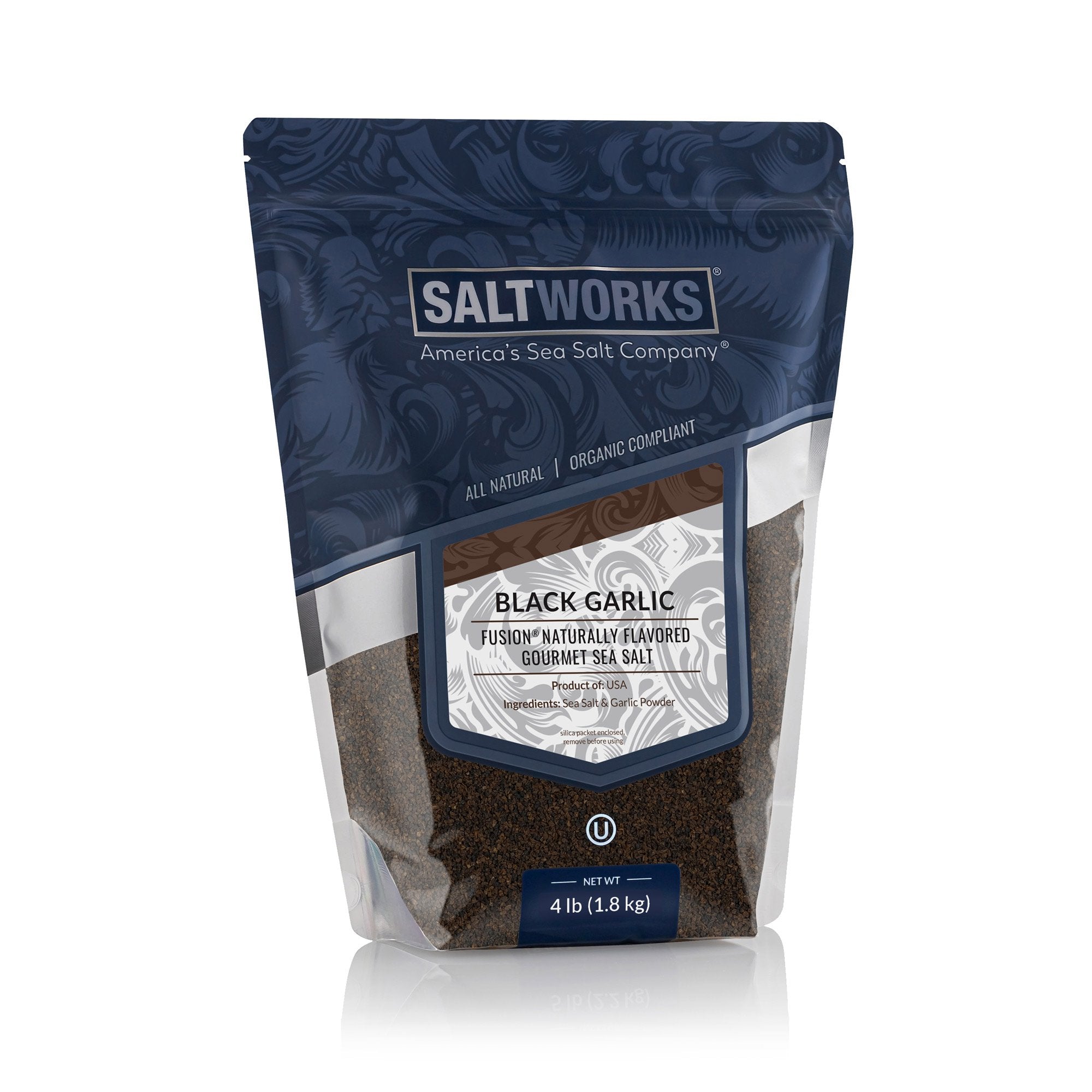 Black Garlic Salt Fusion® Flavored Sea Salt
