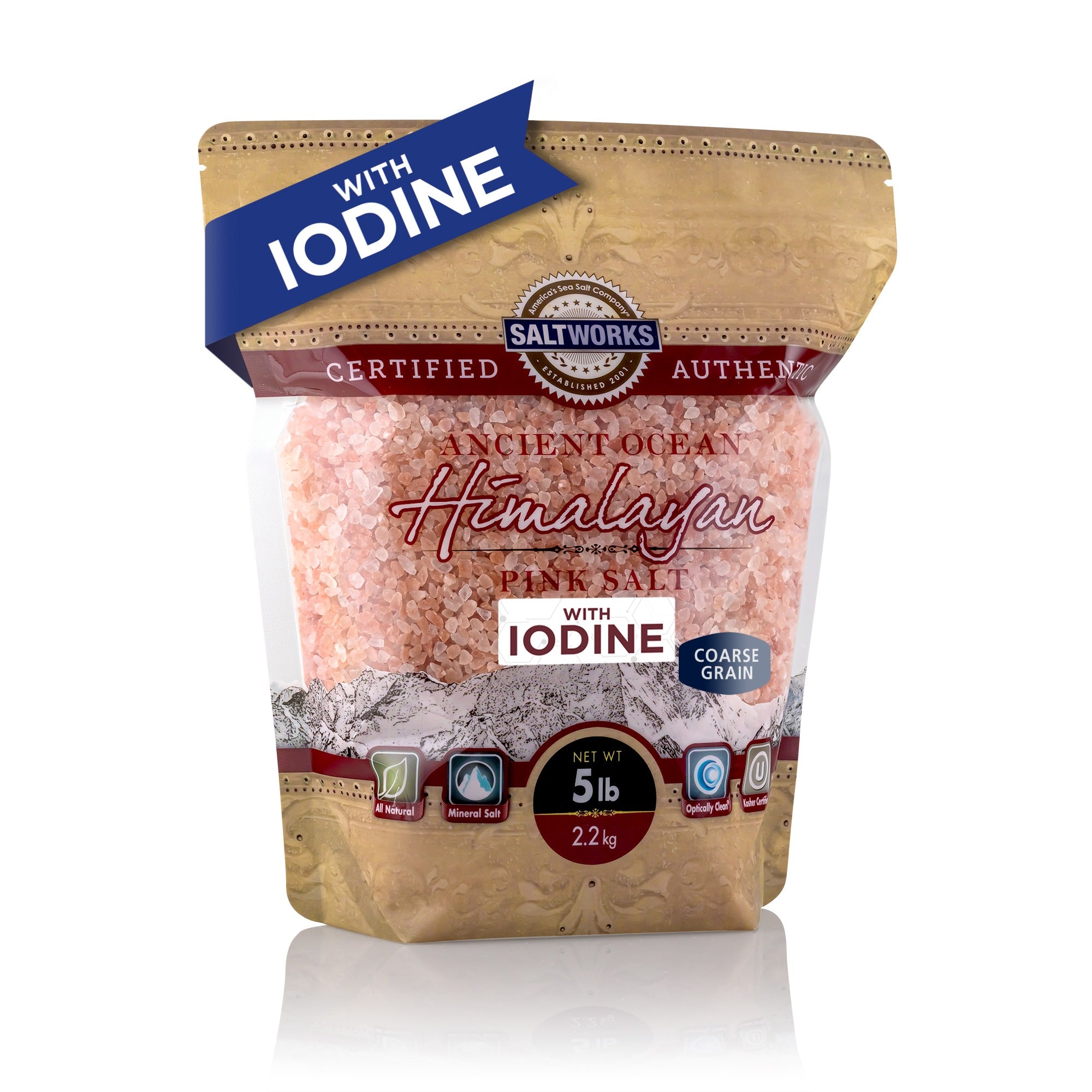 Ancient Ocean® Himalayan Pink Salt with Iodine (Wholesale)
