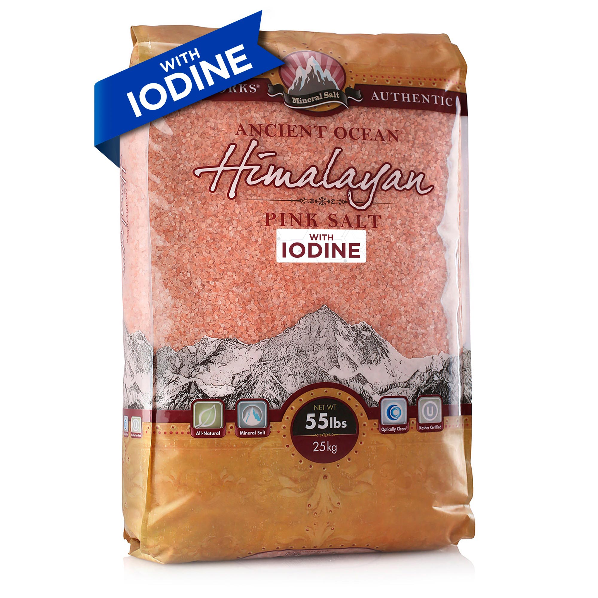 Ancient Ocean® Himalayan Pink Salt with Iodine (Wholesale)
