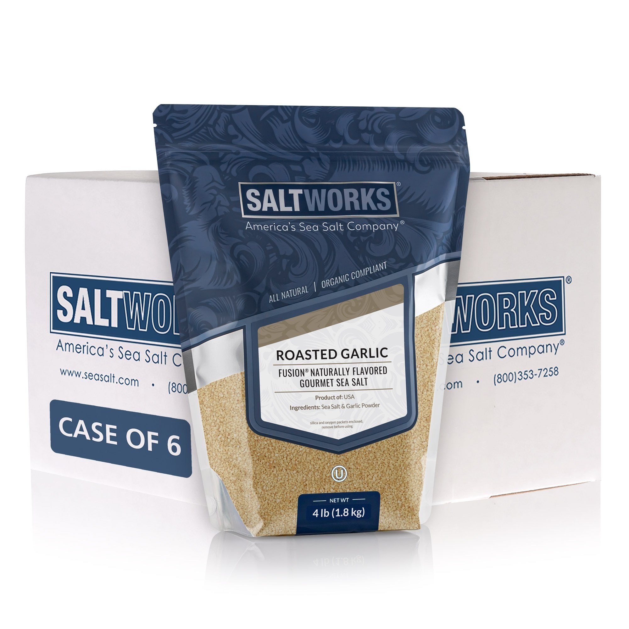 Garlic Salt Fusion® Flavored Sea Salt (Wholesale)