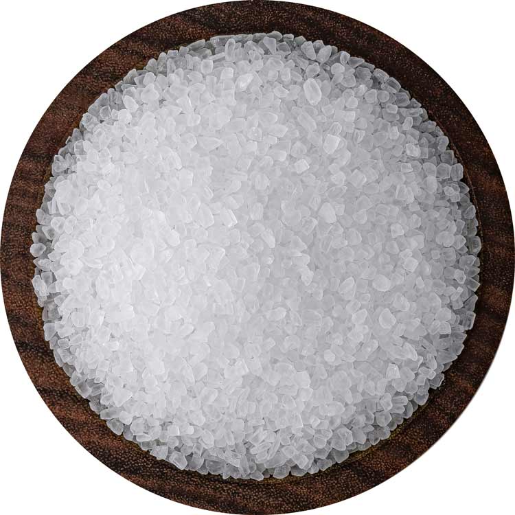 Bowl of pretzel grain sea salt